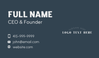 Brand Industry Wordmark Business Card Preview