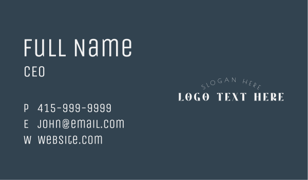 Brand Industry Wordmark Business Card Design Image Preview