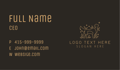 Gold Dog Boutique Business Card Image Preview