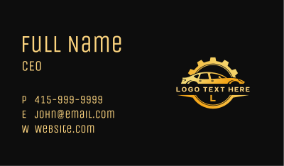 Car Gear Mechanic Business Card Image Preview