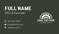 Carpentry Business Saw Business Card Image Preview