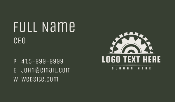 Carpentry Business Saw Business Card Design Image Preview