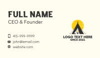 Candle Camp Teepee Business Card Design