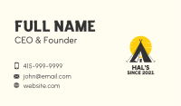 Candle Camp Teepee Business Card Image Preview