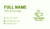 Leaf Herb Drink Business Card Image Preview