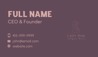 Pink Naked Female Business Card Image Preview