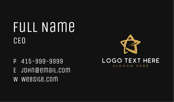 Star Entertainment Agency Company Business Card Design Image Preview