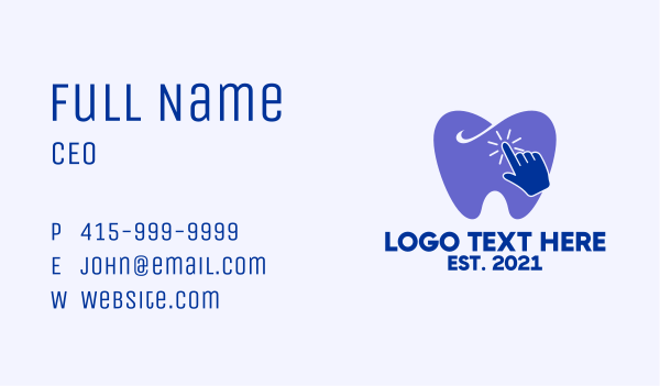 Online Dental Consultation Business Card Design Image Preview