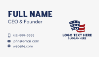 America Veteran Flag  Business Card Design