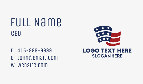 America Veteran Flag  Business Card Design Image Preview