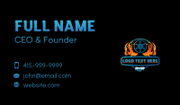 Fire Ice HVAC Business Card Design