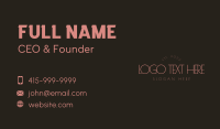 Elegant Beauty Wordmark Business Card Image Preview