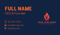 Hot Bonfire Flame Business Card Image Preview