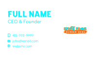 Colorful Grunge Wordmark Business Card Image Preview
