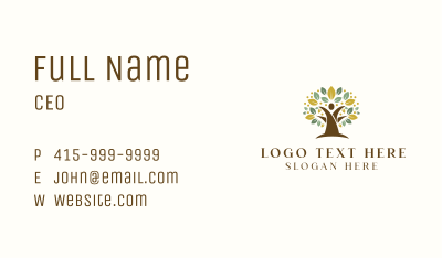 Human Wellness Tree Business Card Image Preview