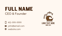 Brown Coffee Pitcher  Business Card Image Preview