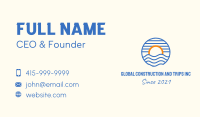 Sunset Wave Beach Business Card Image Preview