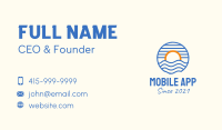 Sunset Wave Beach Business Card Image Preview