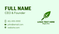 Natural Leaf Squeegee  Business Card Preview