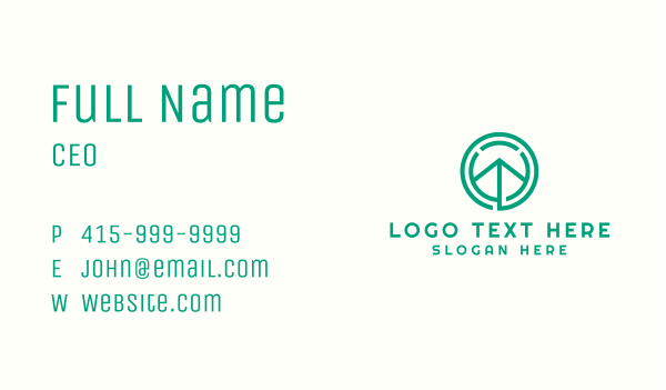 Circle Arrow Agency Business Card Design Image Preview