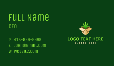 Marijuana Delivery Box Business Card Image Preview