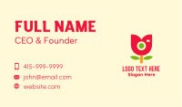 Cute Tulip Camera Business Card Design