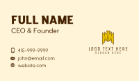 Tribal Gold Bird  Business Card Image Preview