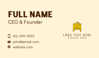 Tribal Gold Bird  Business Card Design