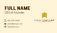 Tribal Gold Bird  Business Card Image Preview