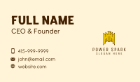 Tribal Gold Bird  Business Card Image Preview