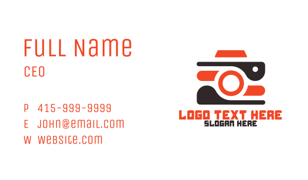 Vlogger Camera Business Card Design Image Preview