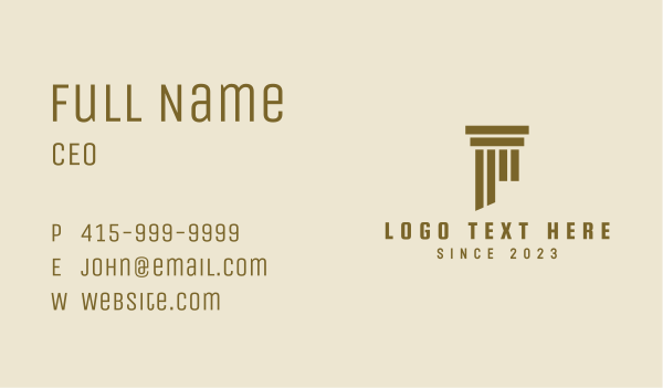 Building Pillar Realty Business Card Design Image Preview