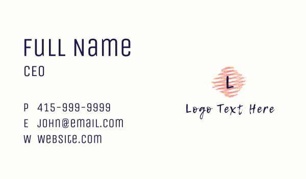 Tie Dye Fabric Letter Business Card Design Image Preview