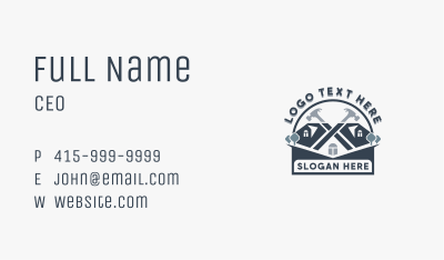 House Roofing Repair Business Card Image Preview
