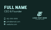 Tech Startup T & C Monogram Business Card Preview