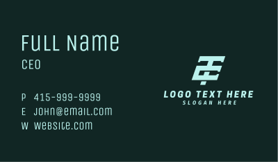 Tech Startup T & C Monogram Business Card Image Preview