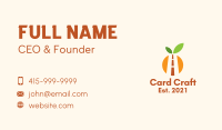 Orange Agriculture Road Business Card Image Preview