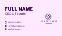 Lettermark Cross Wheel Business Card Image Preview