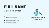 Dental Tooth Checkup Business Card Image Preview