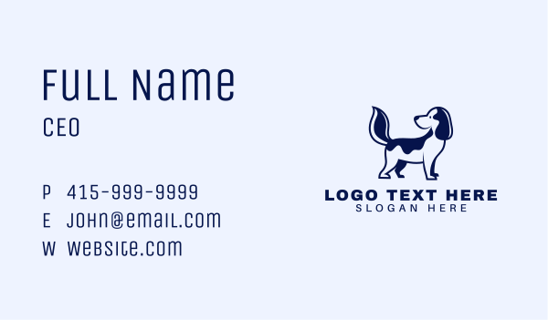 Cute Puppy Dog   Business Card Design Image Preview