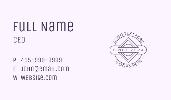 Generic Company Studio Business Card Design Image Preview