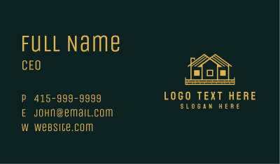 Yellow House Village Business Card Image Preview