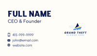 Ocean Boat Sailing  Business Card Image Preview
