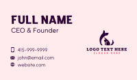 Dog Cat Veterinary Business Card Preview