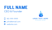 Blue Sanitary Water Business Card Image Preview