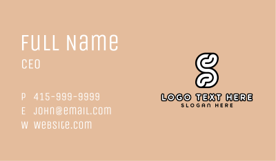 Company Brand Letter S Business Card Image Preview