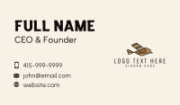 Brown Flying Sparrow Business Card Design