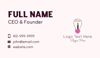 Light Bulb Lipstick  Business Card Image Preview