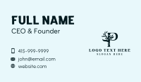 Natural Leaf Letter P Business Card Image Preview