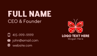 Ruby Butterfly Accessory Business Card Preview